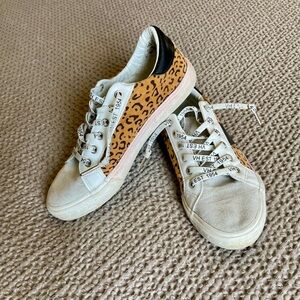 Vintage Havana Suede Leopard Sneakers